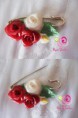 Broche rosas rojas
